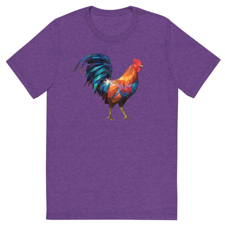 Huge Polygon Rooster (Retail Triblend)-Triblend T-Shirt-Swish Embassy