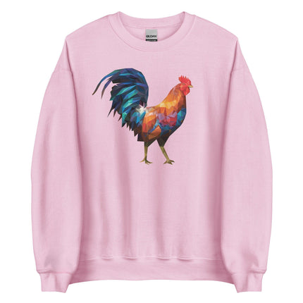 Huge Polygon Rooster (Sweatshirt)-Sweatshirt-Swish Embassy