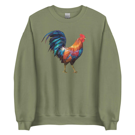 Huge Polygon Rooster (Sweatshirt)-Sweatshirt-Swish Embassy