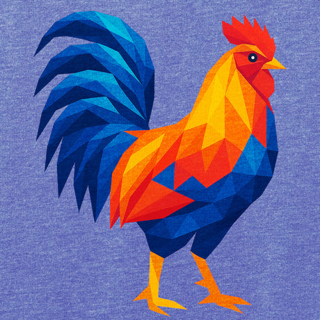 Huge Polygon Rooster-T-Shirts-Swish Embassy