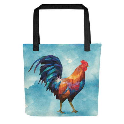 Huge Polygon Rooster (Tote bag)-Bags-Swish Embassy