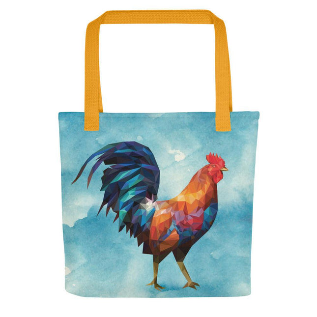 Huge Polygon Rooster (Tote bag)-Bags-Swish Embassy