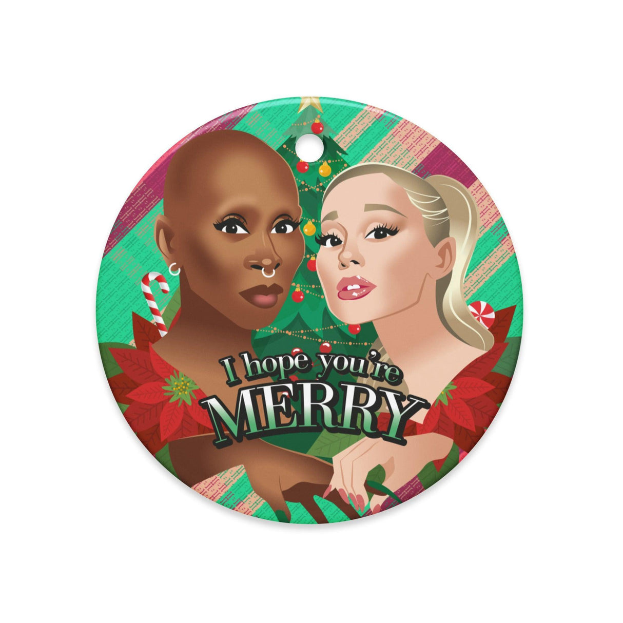I Hope You're Merry (Ceramic ornament)-Swish Embassy
