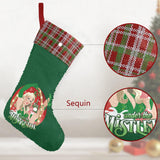I See Me Under the Mistletoe (Sequin Christmas Stocking)-Christmas Stockings-Swish Embassy