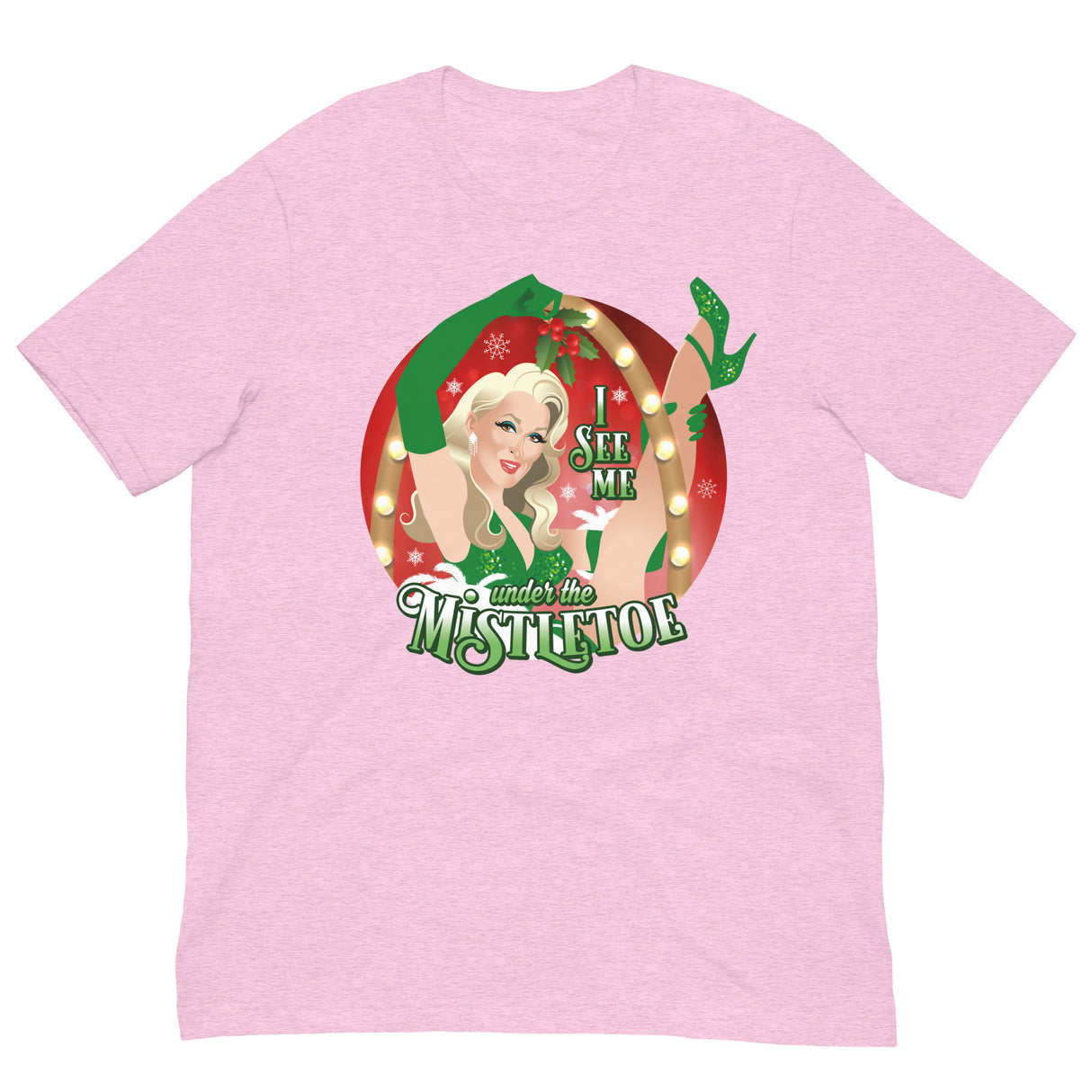 I See Me Under the Mistletoe-T-Shirts-Swish Embassy