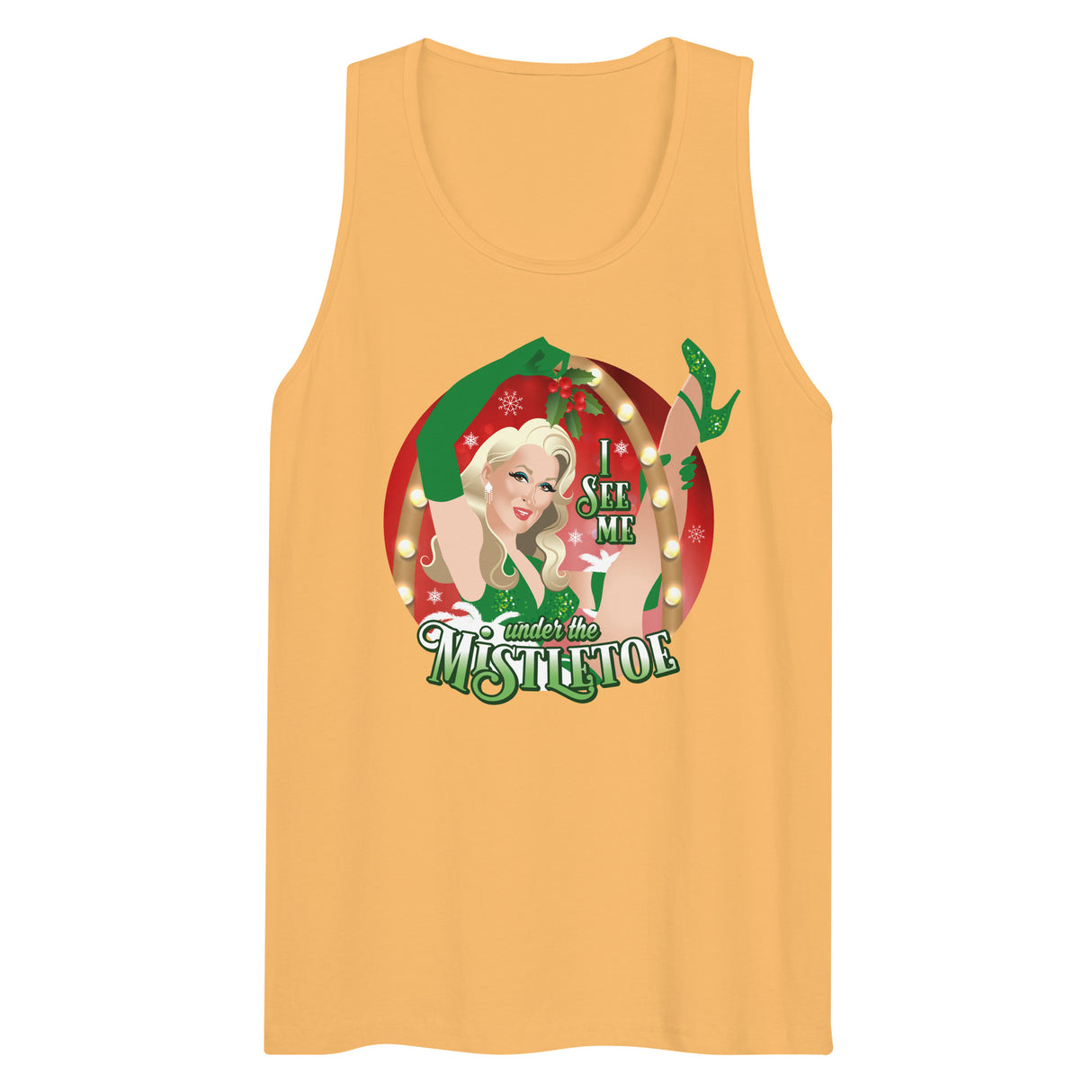 I See Me Under the Mistletoe (Tank top)-Tank Top-Swish Embassy