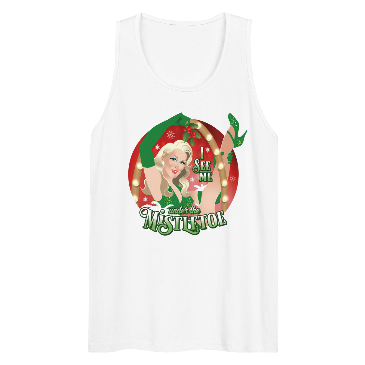 I See Me Under the Mistletoe (Tank top)-Tank Top-Swish Embassy
