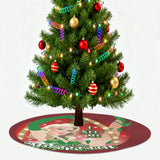 I See Me Under the Mistletoe (Tree Skirt)-Tree Skirts-Swish Embassy