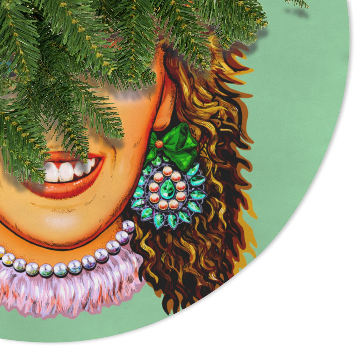 I Should Be So Jolly (Tree Skirt)-Tree Skirts-Swish Embassy