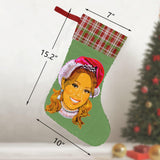 It's Time (Sequin Christmas Stocking)-Christmas Stockings-Swish Embassy