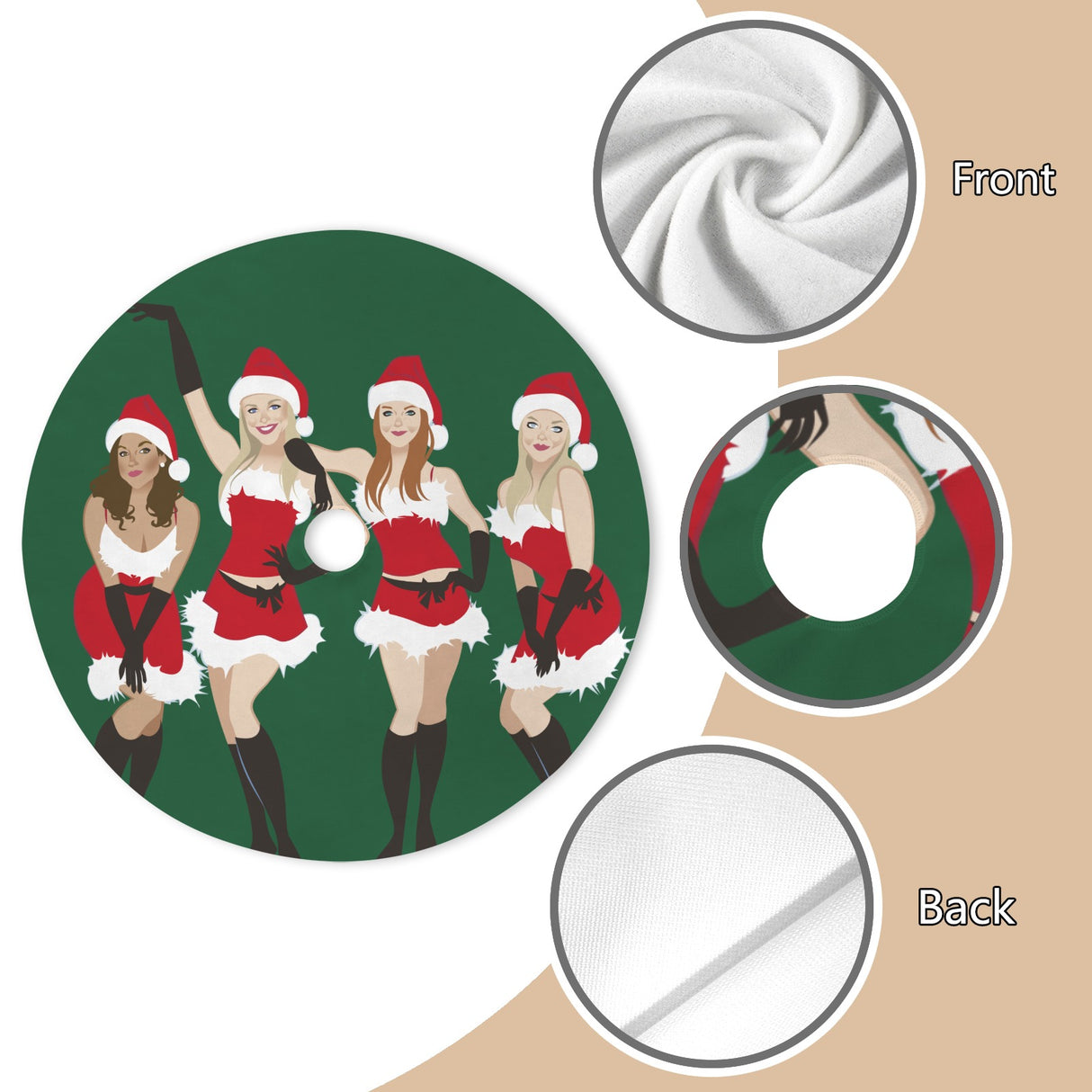 Jingle Bell Rock (Tree Skirt)-Tree Skirts-Swish Embassy
