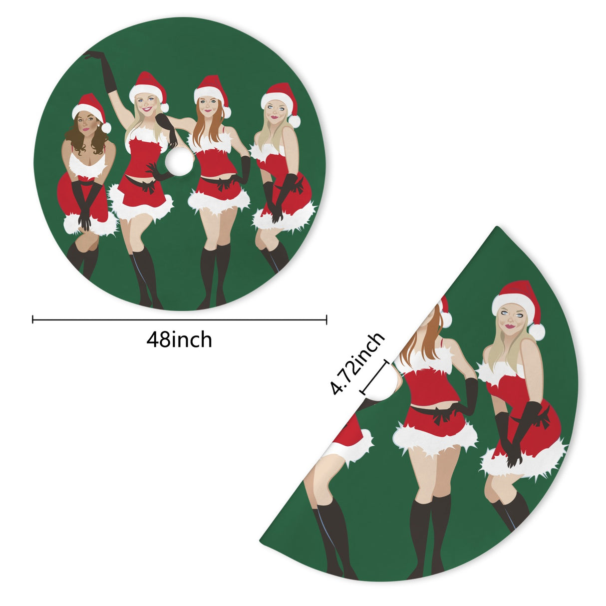 Jingle Bell Rock (Tree Skirt)-Tree Skirts-Swish Embassy