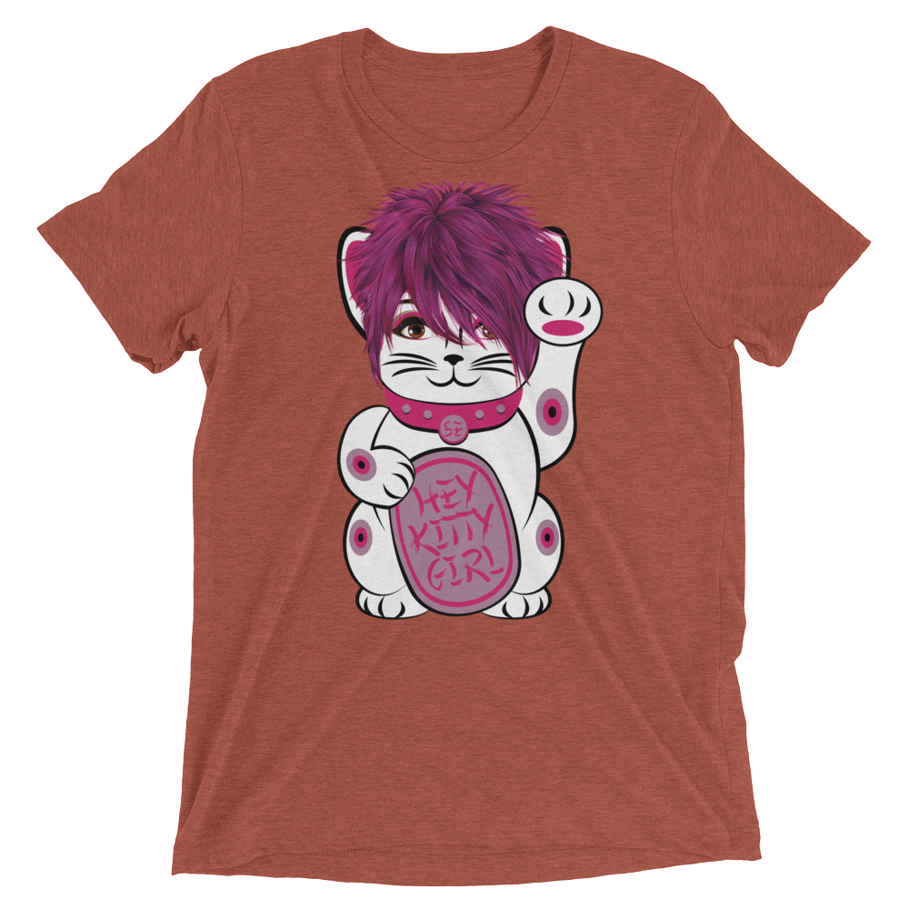 Kitty Girl (Triblend)-Triblend T-Shirt-Swish Embassy