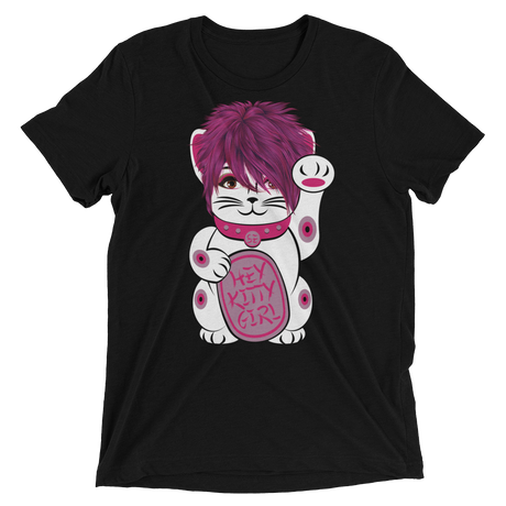 Kitty Girl (Triblend)-Triblend T-Shirt-Swish Embassy