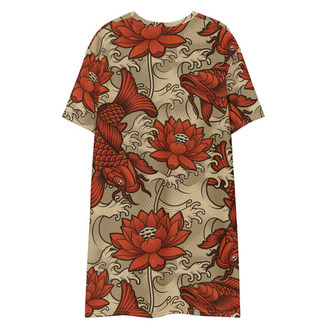 Koi & Lotus (Kaftan Shirt)-Kaftan Shirt-Swish Embassy