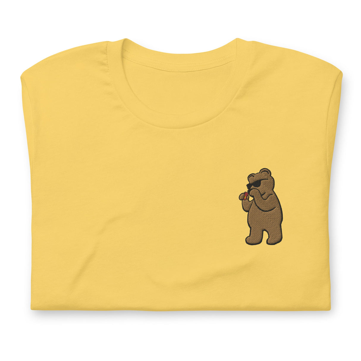 Leather Cleaner Bear (Embroidered)-T-Shirts-Swish Embassy