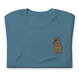 Leather Cleaner Bear (Embroidered)-T-Shirts-Swish Embassy