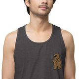 Leather Cleaner Bear (Embroidered - Tank Top)-Tank Top-Swish Embassy