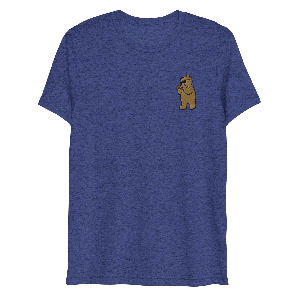 Leather Cleaner Bear (Embroidered) (Triblend)-Triblend T-Shirt-Swish Embassy