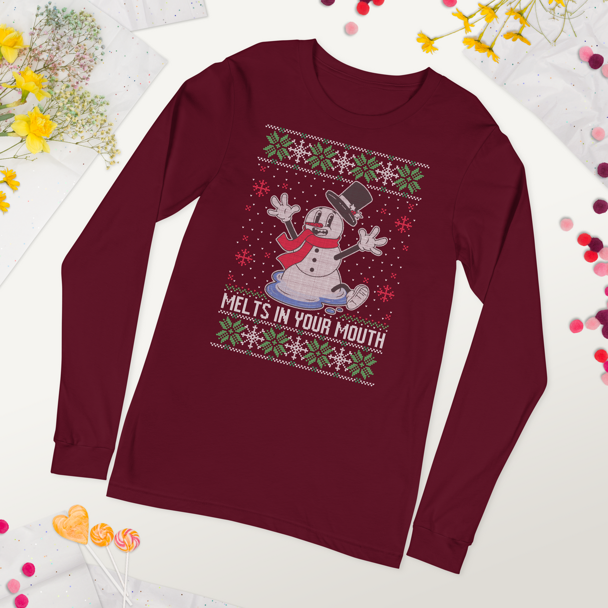 Melts In Your Mouth (Ugly Christmas)-T-Shirts-Swish Embassy