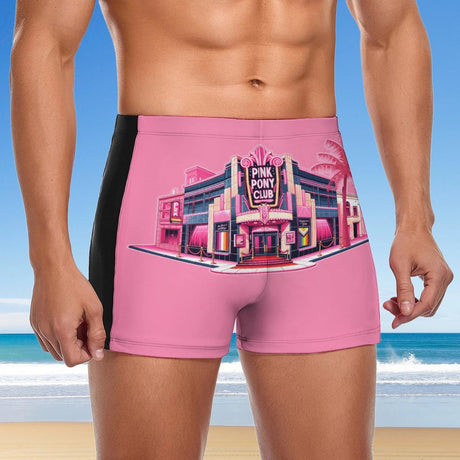Men's Swimming Trunks DN003 (All-Over Printing)-Swish Embassy