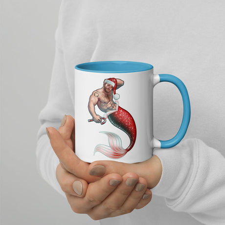 Merman Christmas (Christmas Mugs)-Christmas Mugs-Swish Embassy