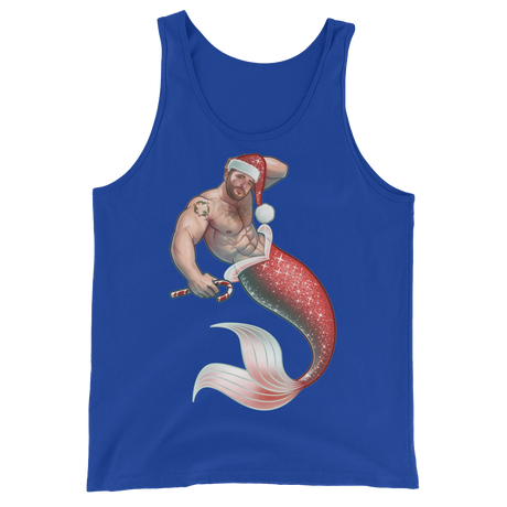 Merman Christmas (Tank Top)-Tank Top-Swish Embassy