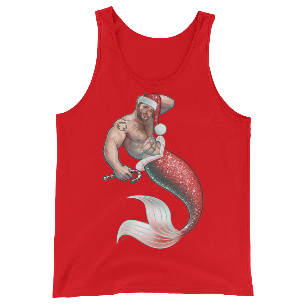 Merman Christmas (Tank Top)-Tank Top-Swish Embassy