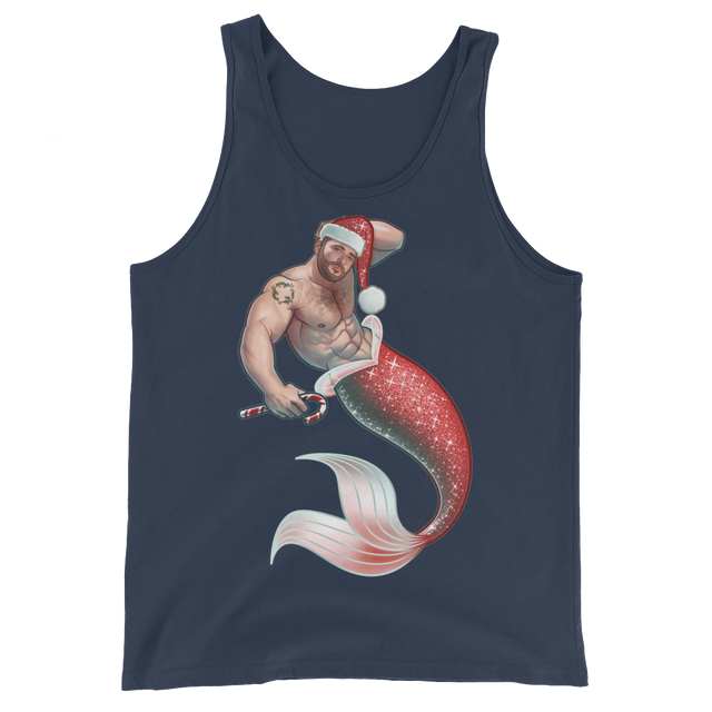 Merman Christmas (Tank Top)-Tank Top-Swish Embassy