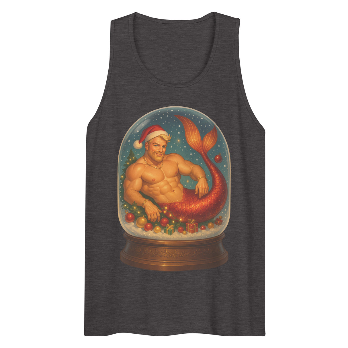 Merman in a Snow Globe (Tank top)-Tank Top-Swish Embassy