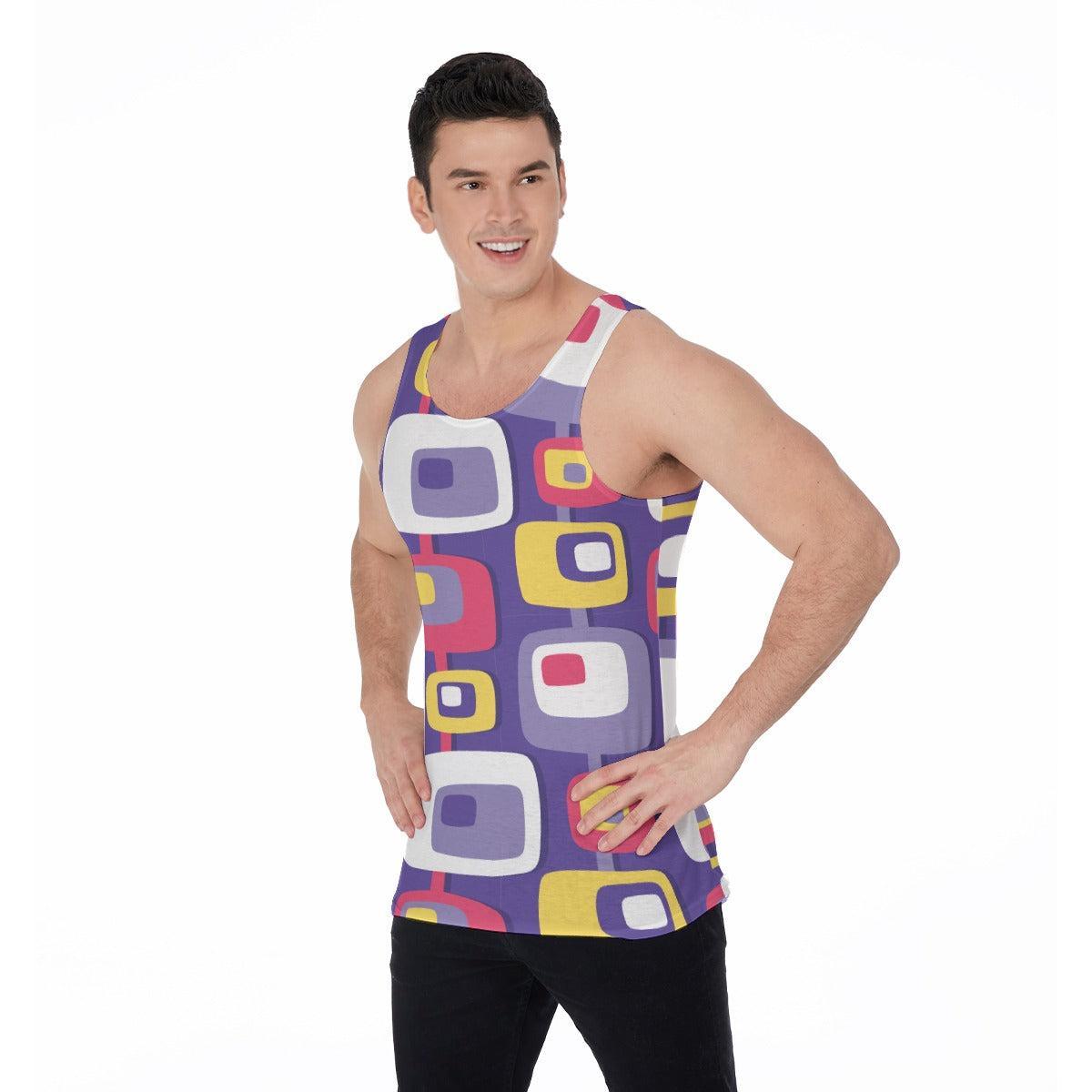 Mid-Century Purple (Allover Tank Top)-Allover Tank Top-Swish Embassy