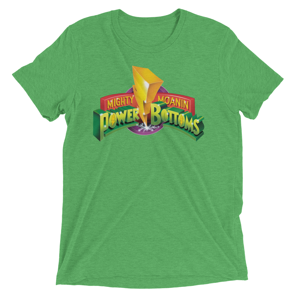 Mighty Moanin' Power Bottoms (Triblend)-Triblend T-Shirt-Swish Embassy