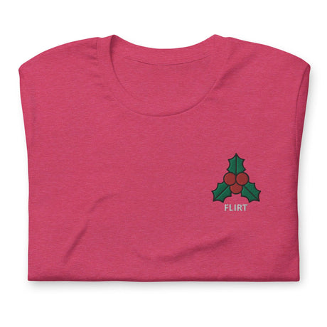 Mistletoe (Flirt)-Christmas T-Shirts Embroidery-Swish Embassy