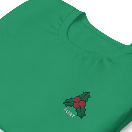 Mistletoe (Flirt)-Christmas T-Shirts Embroidery-Swish Embassy