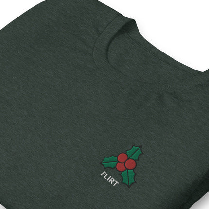 Mistletoe (Flirt)-Christmas T-Shirts Embroidery-Swish Embassy