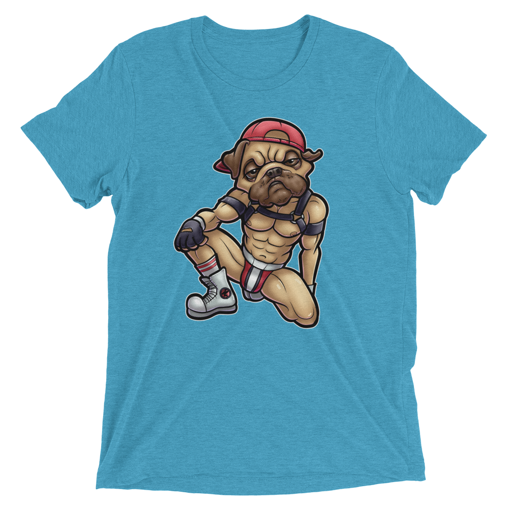 Nasty Pug (Triblend)-Triblend T-Shirt-Swish Embassy