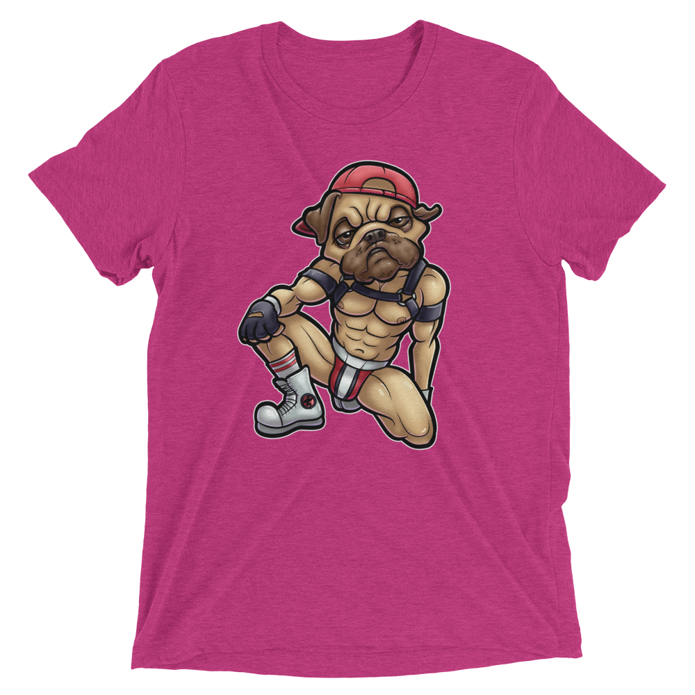 Nasty Pug (Triblend)-Triblend T-Shirt-Swish Embassy