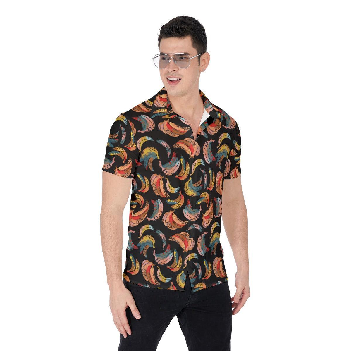 Nocturnal Banana (Button Shirt)-Button Shirt-Swish Embassy