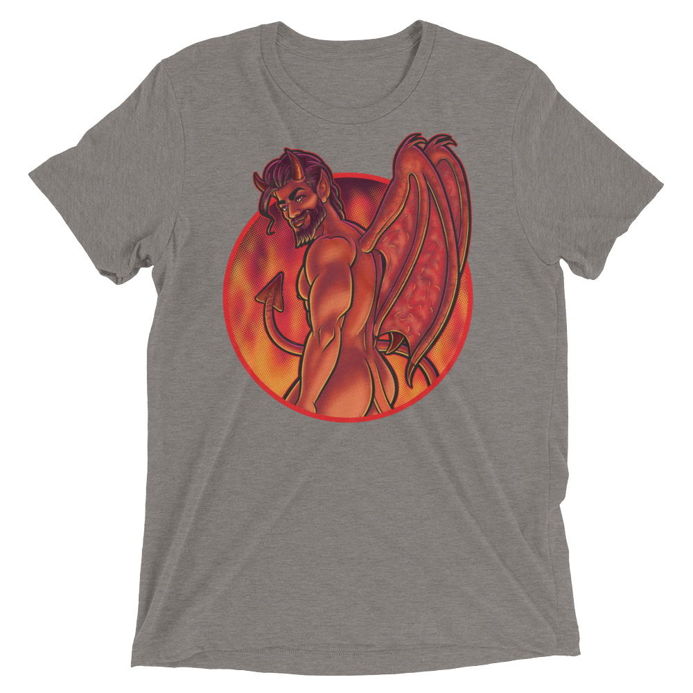 Not Today Satan (Triblend)-Triblend T-Shirt-Swish Embassy