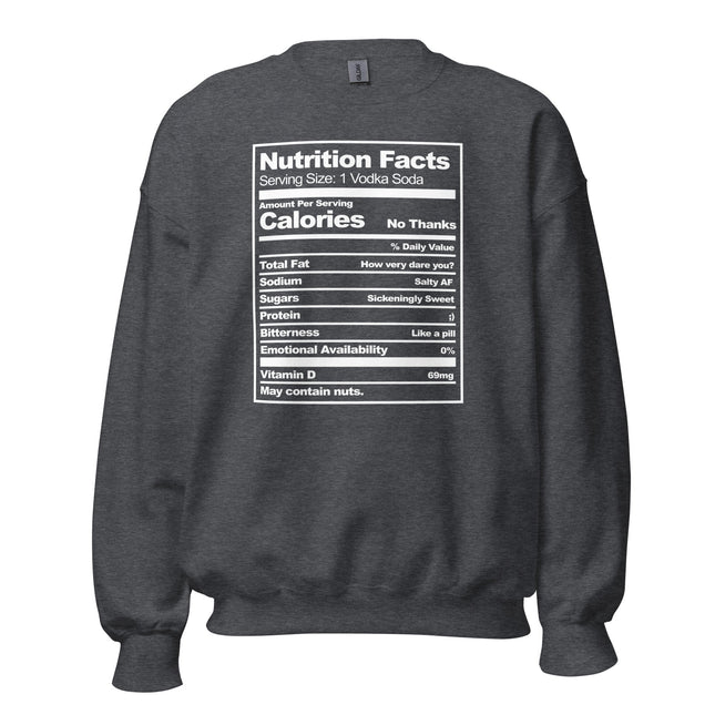 Nutritional Facts (Sweatshirt)-Sweatshirt-Swish Embassy
