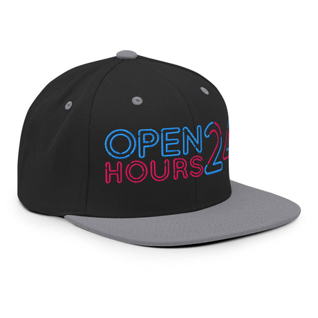 Open 24 Hours (Snapback Hat)-Headwear-Swish Embassy