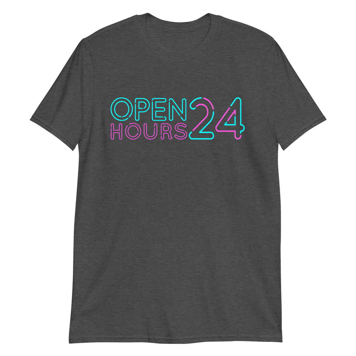 Open 24 Hours (Text Shirt)-Text Shirt-Swish Embassy