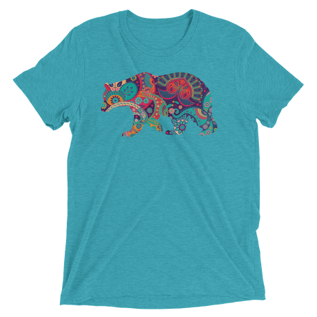 Paisley Bear (Triblend)-Triblend T-Shirt-Swish Embassy