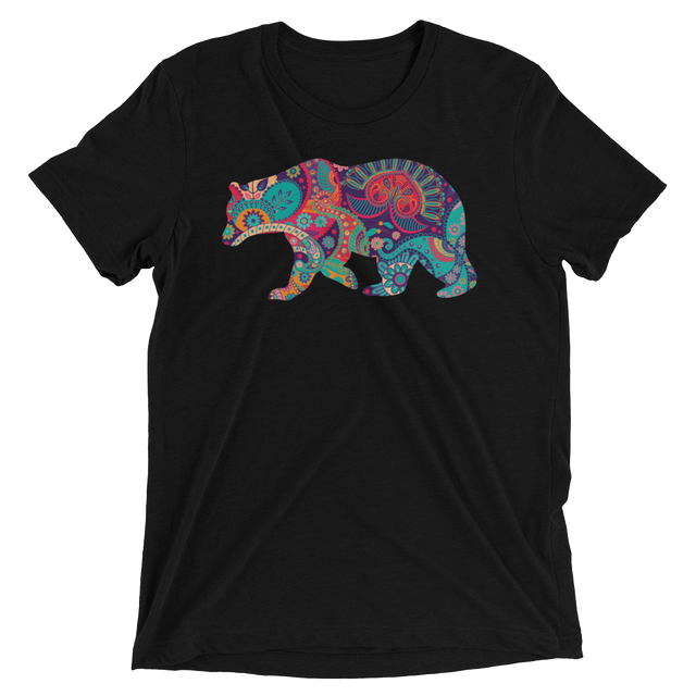 Paisley Bear (Triblend)-Triblend T-Shirt-Swish Embassy