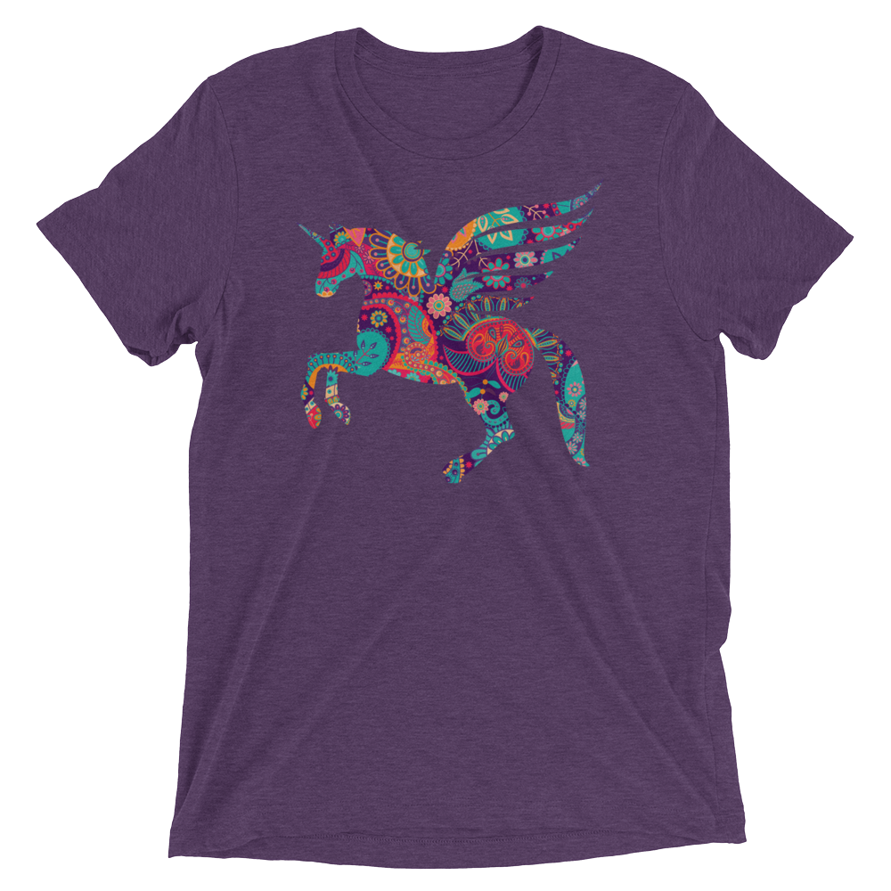 Paisley Pegacorn (Triblend)-Triblend T-Shirt-Swish Embassy