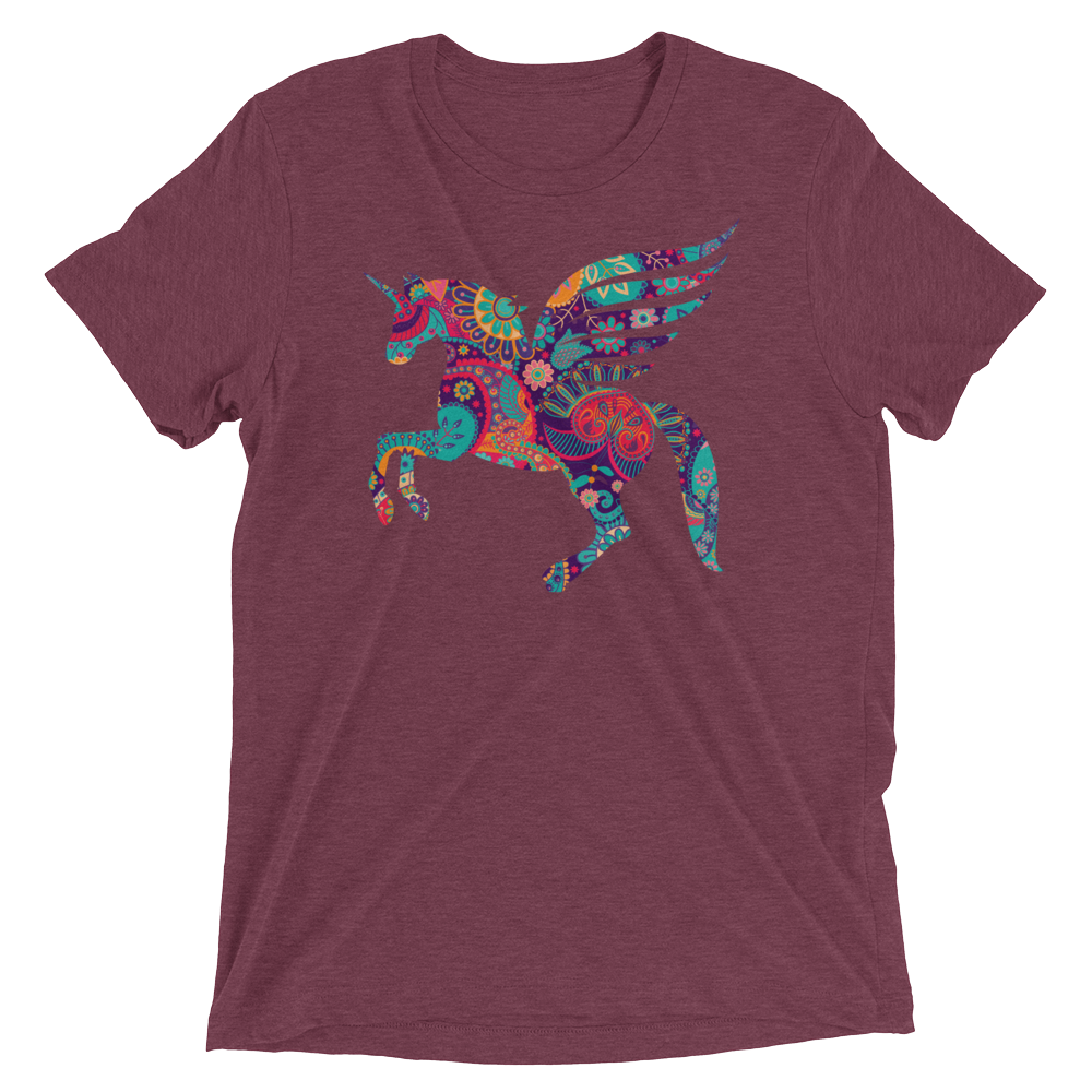 Paisley Pegacorn (Triblend)-Triblend T-Shirt-Swish Embassy