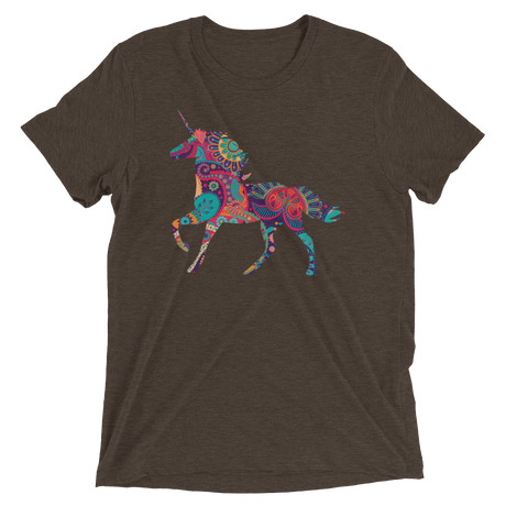 Paisley Unicorn (Triblend)-Triblend T-Shirt-Swish Embassy