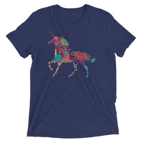 Paisley Unicorn (Triblend)-Triblend T-Shirt-Swish Embassy