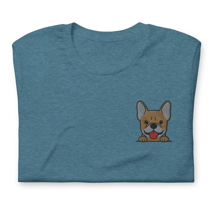 Pardon My Frenchie (Embroidered T-Shirt)-Embroidered T-Shirts-Swish Embassy