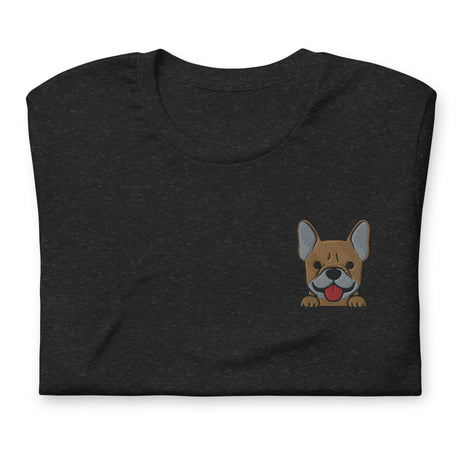 Pardon My Frenchie (Embroidered T-Shirt)-Embroidered T-Shirts-Swish Embassy